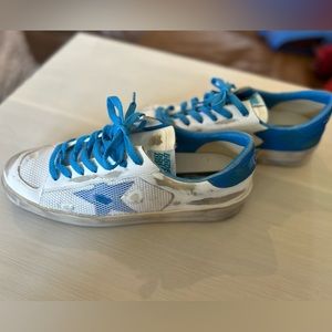 White and light blue Stardan sneakers